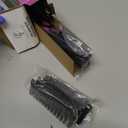 Mini Pink Hot Comb 500 Degree, Dual Voltage Electric Pressing Comb for Black Hair, Portable Ceramic Straightening Comb, Anti-Scald Plug in Hot Comb Straightener for Wigs, 4C Hair & Beard