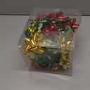 JOYIN 42 Pcs Gift Bows Assortment for Christmas with 36 Multi-Colored Assorted Size Self Adhesive Bows, 4 Tinsel and 2 Curly for Gift Wrapping, Christmas Wrapping Ribbon (3 Sizes) (Green,Red,Gold)