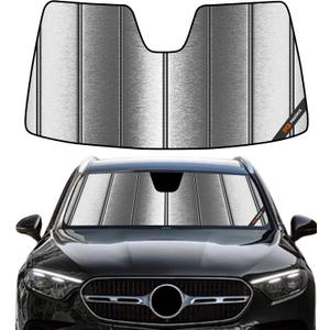 Pigenius Windshield Sun Shade for Mercedes-Benz GLE/GLS SUV 2020-2026 Front Window Sunshade - Metallic