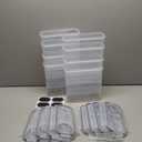 Cereal Containers Storage Set (4L / 135.2oz), 8PCS Airtight Food Storage Containers with Lids, Cereal Dispensers for Kitchen Pantry Organization and Storage with Pour Spout, 20 Labels, Marker