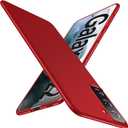 Gxmeuie Ultra Thin Case for Samsung Galaxy S22/S22+/S22 Ultra, Slim Phone Case [Silky Touch] Matte Hard PC Back Cover with Camera Protection for Samsung S22/S22 Plus/S22 Ultra 5G (S22, Red)