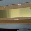 Prime-Line J 4703 6 x 34 In., Aluminum, Door Kick, Brite Brass Plated (Single Pack)