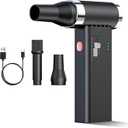 Mini Ultra-Slim Electric Compressed Air Duster, 150,000RPM Super Power Cordless Air Duster, Powerful Airflow for Computer, Keyboard, Outdoor, House and Car, USB-C Rechargeable