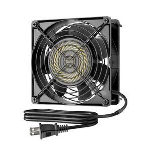 DEWENWILS 120V AC Fan, Waterproof Exhaust Fan 120mm, 18W 2850RPM 90CFM, DIY Cooling Fan for Refrigerator, Computer Case, Compressor Engine, Generator, UL Listed