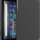 Case for Kindle Fire 7 Tablet (2022 Release-12th Gen) 7-Inch, [Lightweight + Protective] Shockproof Soft Ultra Slim Cover, Black
