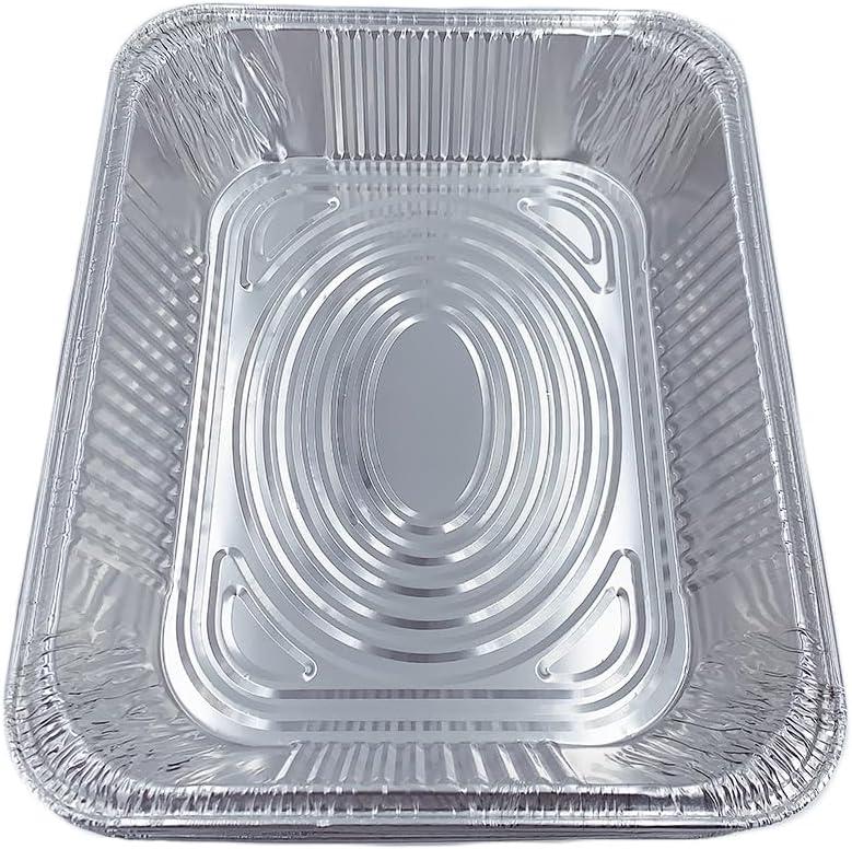 12-PCS the Luminum Pans Half Size,9X13 Large Capacity Bakeware,Extra Heavy Duty Disposable Foil Pans, for Buffet & Food Prepping.