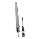 BESPORTBLE Pushchair Parasol Umbrella UV Protection Canopy for Strollers Buggies Outdoor Use Breathable Mesh Side Durable Elastic Cloth Grey Color