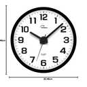 WallarGe Night Light Wall Clock for Bedroom - Silent Lighted up Wall Clock Glow in The Dark, Battery Operated for Living Room/Kitchen, Easy to Read Large Digital Display, 12 Inch