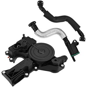 X AUTOHAUX PCV Valve Engine Crankcase Vent Oil Separator Breather Hose Exhaust Pipe Kit 06H103495AH for VW Beetle CC Jetta GTI Passat Tiguan for Audi A3 A4 A5 Q5 TT Hard Resistant