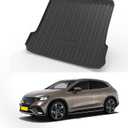 Elsetyler Custom Fit for Cargo Liner 2023-2024 2025 2026 Mercedes-Benz EQE SUV 350 4Matic EQE 500 4Matic - Black TPE All Weather Heavy Duty Waterproof Rear Cargo Tray Trunk Floor Mat Protector
