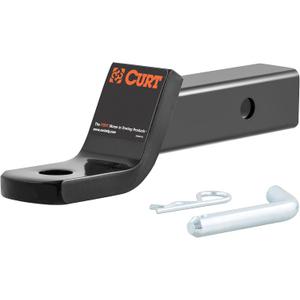 CURT 45032 Class 3 Trailer Hitch Ball Mount and Pin, Fits 2-Inch Receiver, 7,500 lbs, 1-Inch Hole, 2-In Drop, 3/4-Inch Rise