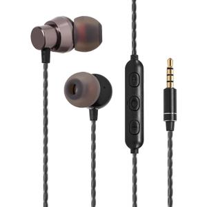 in Ear Wired Earbuds, Wired Headphones with Microphone, 3.5mm Corded Earphones with in Line Volume Controller, Black