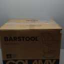 COLAMY Bar Stools Set of 2, Modern Swivel Bar Chairs, Adjustable Upholstered Barstools Counter Height with Full Backrest for Bar, Dining Room, Kitchen Island, Beige