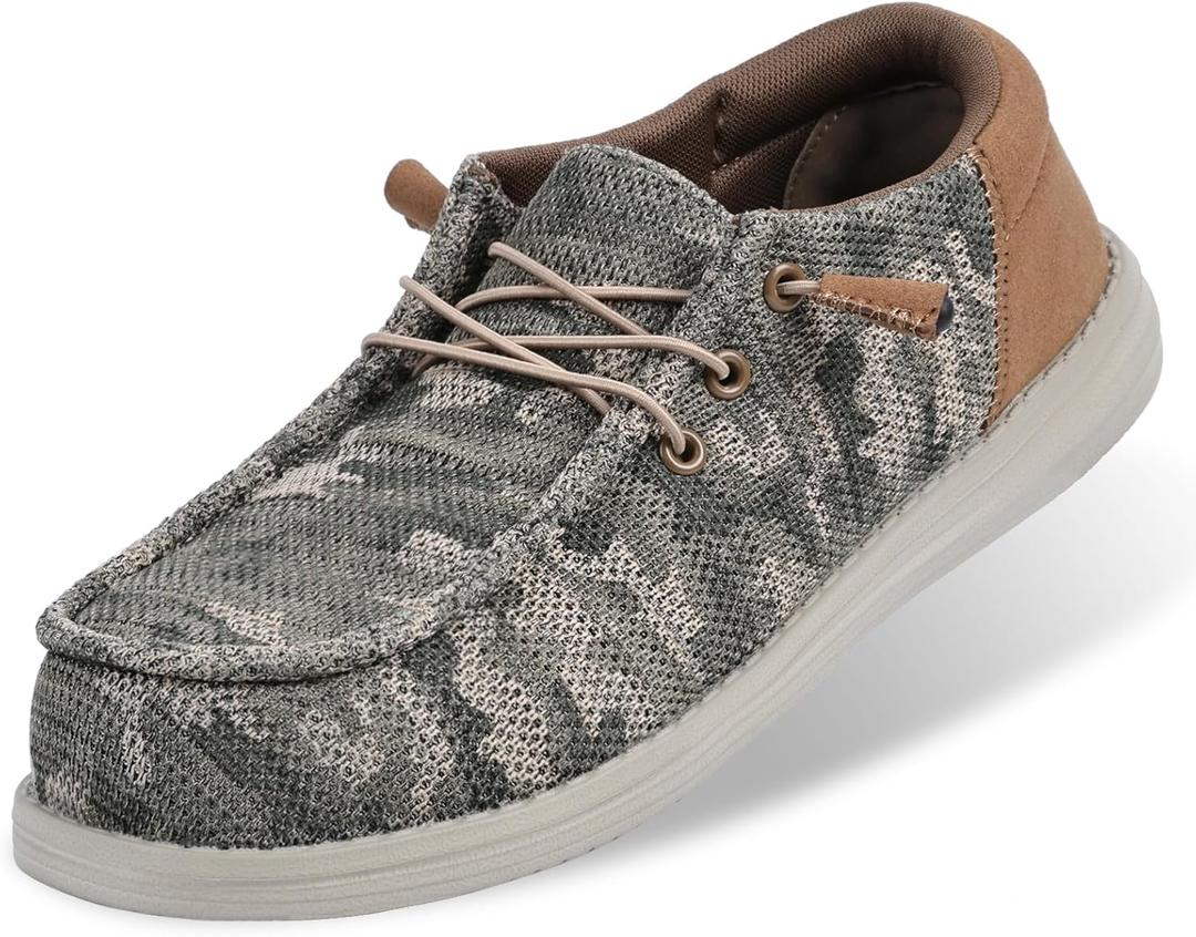 Steel Toe Shoes for Men Slip On Safety Work Loafers Lightweight Composite Toe Shoes for Men Comfortable Mens Safety Tennis Sneakers (11.5, Camouflage)