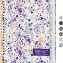 Planner 2026-2027, Academic Year Monthly and Weekly Calendar Planner, Jul 2026 - Jun 2027, Hardcover Teacher Student Planning Agenda book with Tabs, Perfect for School Office Supplies, 8.5" x 11" - Purple Blocks