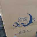Dream On Me Starbright Breathable Fiber Crib and Toddler Mattress, Greenguard Gold Certified, Soft 3D Mesh Water & Stain Resistant Cover Periwinkle, 52"L x 28"W x 6"Th