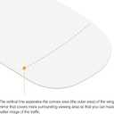 X AUTOHAUX Rearview Right Side Heated Mirror Glass Double Curved with Backing Plate 12795610 for Saab 9-5 2003-2009