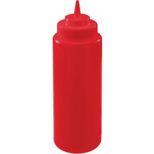 Winco Chocolatier's Wide Mouth Squeeze Bottles for Chocolate, 32 Ounce, 6 Pack, Red 