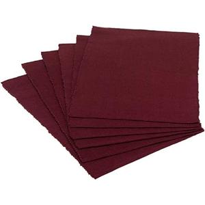DII Basic Everyday Ribbed Tabletop 100% Cotton, Placemat Set, 13x19, BlackBerry, 6 Piece