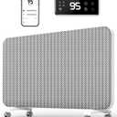 Convection Panel Space Heater Indoor Use, Large Room Electric Heater with Wifi App Control, Smart Mica Infrared Heater with Programmable Thermostat, Wall Mount or Standing, Quiet & Eco, 1500W, 31 Inch