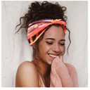 Boho Printed Criss Cross Stretchy Headbands for Women, Multicolor Twist Headwraps, Set of 4