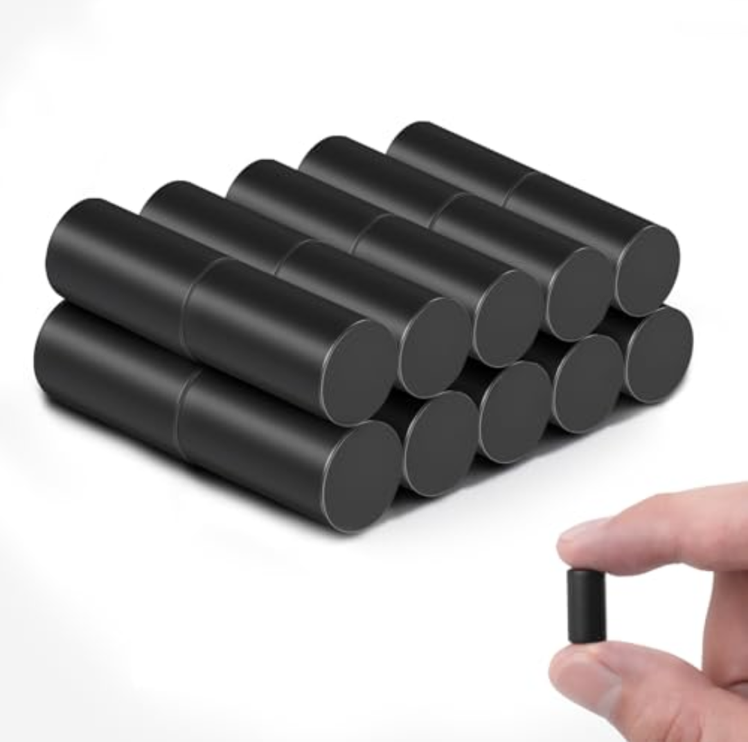 Pack Of 2 Locker Magnets， Fridge Magnets, Locker Accessories, Cylindrical Magnetic Rods, Strong Rare Earth Magnets,(0.3inDx0.59inH) 20pcs