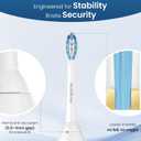 Replacement Toothbrush Heads Compatible with Philips Sonicare and More Click-on Handles 8 Pack White