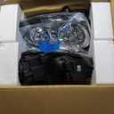 Headlights Assembly Compatible With 2005-2010 Volkswagen Jetta Type 5 sedan Wagon GTI 08-09 Wagon/06-09 Golf Rabbit Hatchback Chrome Housing Clear Reflector OEM Halogen only
