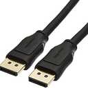 Amazon Basics 4 PCS DisplayPort 1.4 Cable, 32.4Gbps High-Speed, 8K@60Hz, 4K@120Hz, Dynamic HDR and 3D, Gold-Plated Plugs, 6 Foot, Black