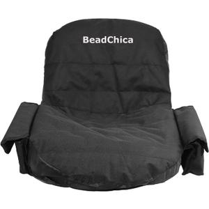 Riding Mower Seat Cover, Lawn Tractor Mower Seat Cover Compatible with Husqvarna, for Zero Turn, for Troy Bilt, for Craftsman, for John Deere Lawn Mower Seat (Large, Black)