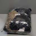 Silver Lilly Premium Womens Robe with Shawl Collar, Plush Bath Robe for Women, Fluffy, Warm, Fleece Women's Bathrobe (Large-X-Large, Black Faux Fur)