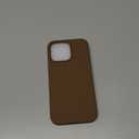 ORNARTO Compatible with iPhone 13 Pro Case 6.1, Slim Liquid Silicone 3 Layers Full Covered Soft Gel Rubber Case Cover 6.1 inch-Brown