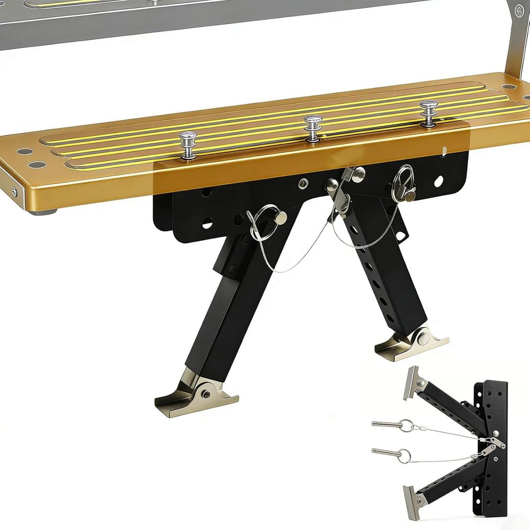 RV Step Stabilizer, Height Adjustable from 2.8 inches to 11.4 inches, Camping Step Stabilizer, Suitable for RVs and Travel Trailers, Easy to Store