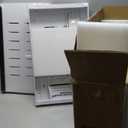 2Pack Expandable Pull Out Cabinet Organizer 21"Deep With Raising Pad for Framed Cabinets, Upgrade 3 Slide Rails Slide Out Drawers, Roll Out Shelves Adhesive,Adjustable Width 12.05"-20.4"White