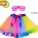 1980s Outfits Clothes Shirts Dress for Girl Neon (L)