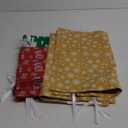 WesGen Christmas Gift Bags, 40Pcs Santa Wrapping Gift Bag in 4 Sizes and 4 Designs, with Ribbon Ties and Tags