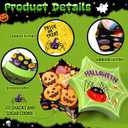 Colarr 6 Pcs Halloween Boxes for Gifts Spider Web Gift Box with Lids Paperboard Trick or Treat Candy Containers Hexagon Cookie Containers for Bakery Supplies Storage Birthday Party(Bright)