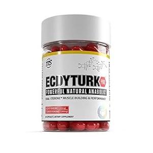 Ecdyturk Pro  Ecdysterone + Turkesterone  2000mg  The First Powerful Natural Anabolic DualSterone™  Muscle Building Formula for Hormonal Support  30Day Supply by Man Sports
