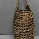 Woven Water Hyacinth Hanging Basket Door Hanging Basket Wall for Home Garden Farmhouse (Water Hyacinth)