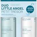 ATTITUDE Baby 2-in-1 Shampoo & Body Wash and Baby Lotion Set, 16 Fl Oz each