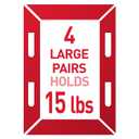Command 15 lb & 10 lb Large and Medium 28 Pairs Picture Hanging Strips (56 Strips), Damage-Free Hangers for Picture Frames, No Tools Required, Great for Home Room Wall Decor, White Adhesive