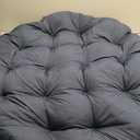 Water Resistant Papasan Cushion, Rocker Chair Pads, Hammock Seating Cushion for Hanging Egg Chair Folding Garden Sofa Patio Garden Swing Chair Navy Blue Round 24"