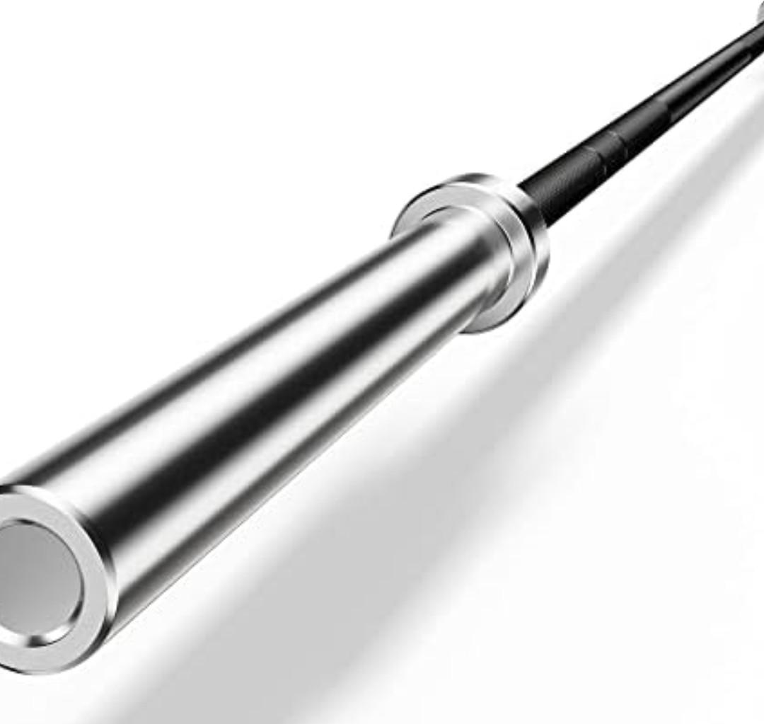 Barbell, 2 Inch Olympic 7Ft Barbell Bars, 45Lb Barbell, Hard Chrome & Knurled Grip & 1000Lb Capacity, Weight Bar For Squats,Bench Press,Deadlifts,Bent-Over Rows,Hip Thrusts