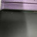 Defencase Compatible with iPhone 14 Case Wallet with RFID Blocking Card Holder for Women and Men, Fashion PU Leather Magnetic Snap Flip Zipper Strap Wallet Phone Case Fit for iPhone 14 6.1", Purple