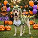Halloween Large Dog Dinosaur Costume T-Rex Dino Outfit,5XL