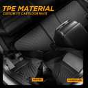 Floor Mats Fit for Chevy Equinox GMC Terrain (Non EV) 2025, All Weather TPE Rubber Custom Fit Waterproof Anti-Slip High Edge 1st & 2nd Row & Cargo Liner for Chevy Equinox Accessories Black
