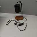 Candles Warmer with Timer and Dimmer, Adjustable Height Candle Melter, Electric Wax Warmer Vintage Home Decor for Jar Candles,2 BulbsBlack