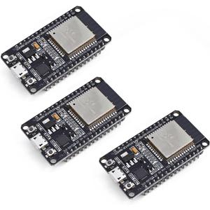 Teyleten Robot ESP-WROOM-32 ESP32S ESP32 Development Board 2.4GHz Dual-Core WiFi +Bluetooth 2 Function Microcontroller for Arduino (ESP32 30P, 3PCS)