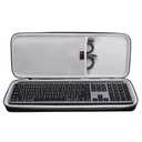 XANAD Hard Case for Logitech MX Keys/MX Keys Advanced MIC Wireless Illuminated Keyboard(Gray)-Inside: 17.2"x6.2"x1.2"