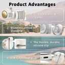 2 x Portable Clip-On Fan, Mini USB Rechargeable 360° Rotatable Fan, Personal Fan 3-Speed Silent Mini Bladeless Fans, Small